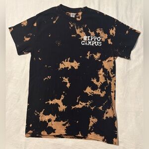 Hippo Campus Band Bleached Tie-Dye Horse T Shirt - Size Small - Streetwear Rare